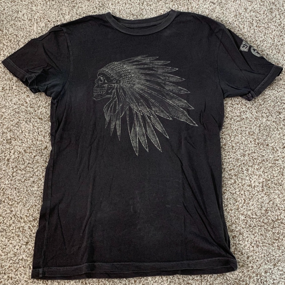 Vans Off The Wall Premium Graphic Tee Gray Size Small